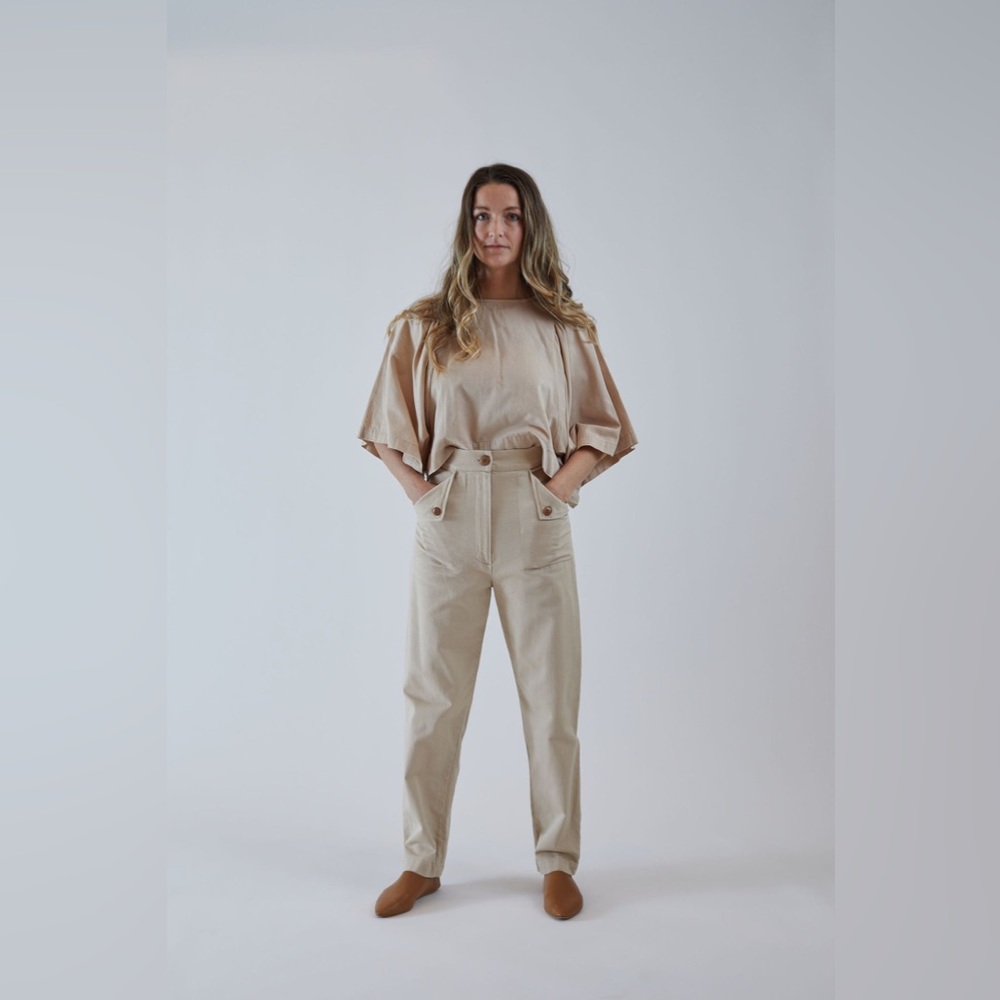 Ilana Kohn Huxie Pant in Oat.